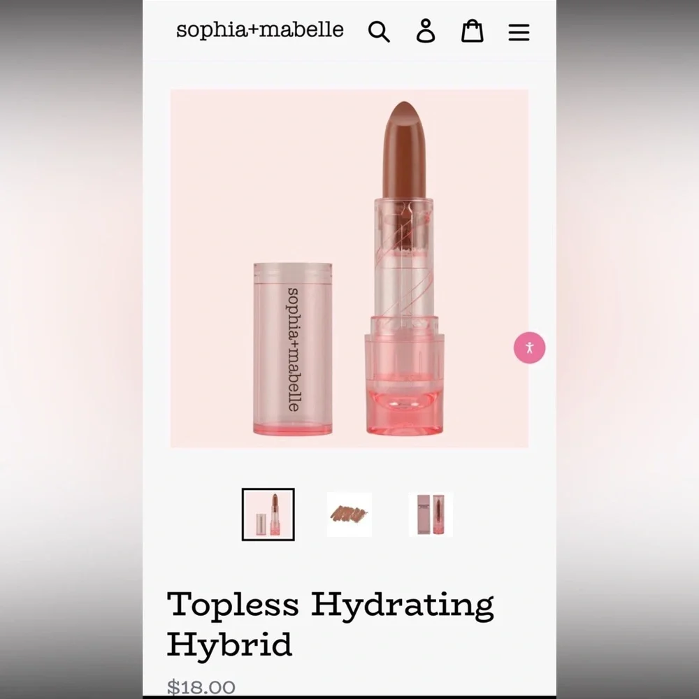 NIB Sophia and Mabelle 2-in-1 Hydrating Lip‎ Balm